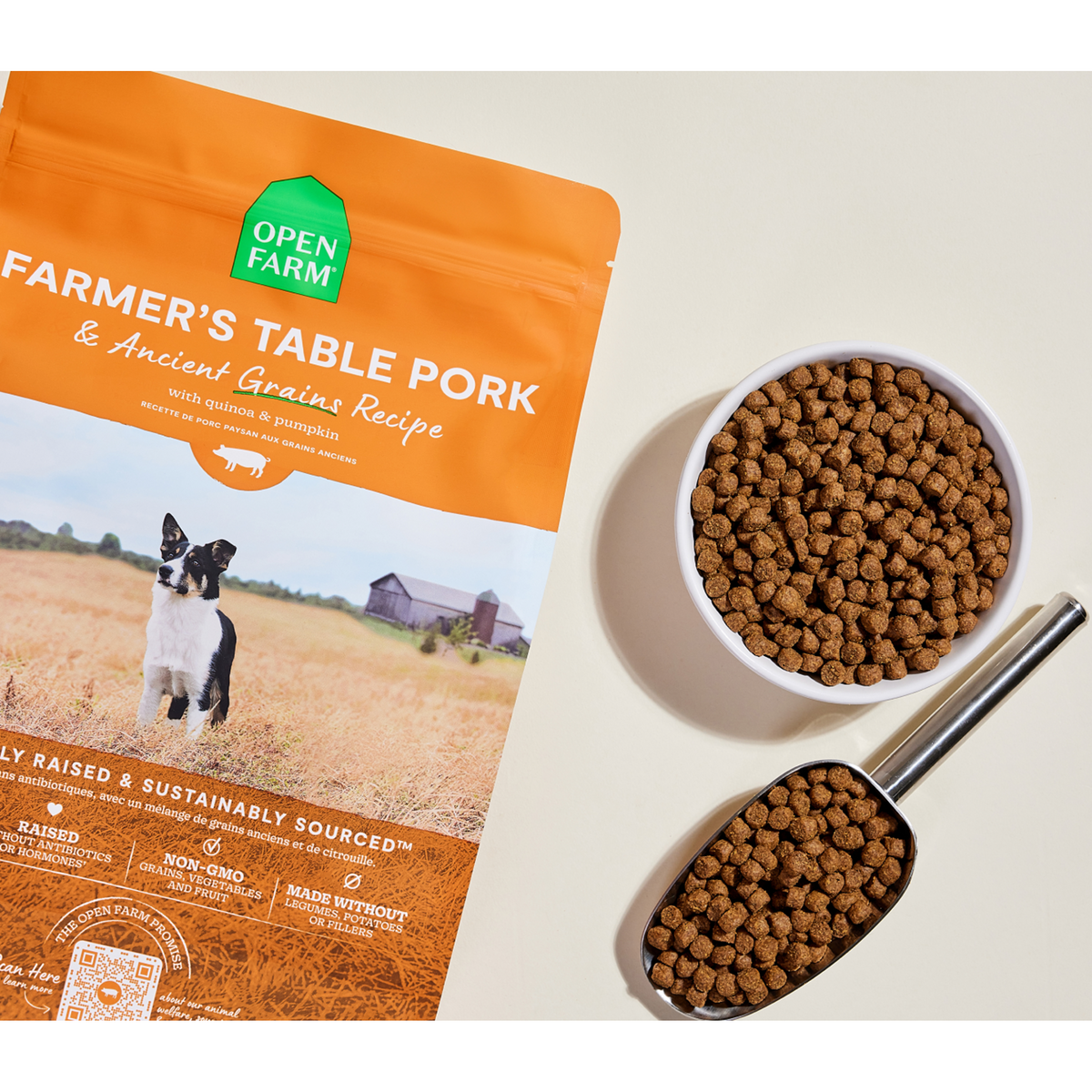 Open Farm Farmer&#39;s Table Pork &amp; Ancient Grains Dog Food