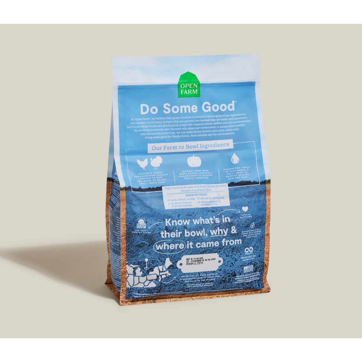 Open Farm Small Breed Chicken, Turkey &amp; Ancient Grains Dog Food
