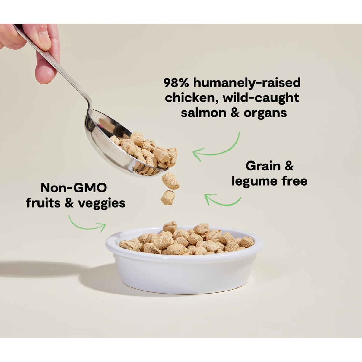 Open Farm Freeze-Dried Raw Chicken &amp; Salmon Meal or Mixer Cat Food