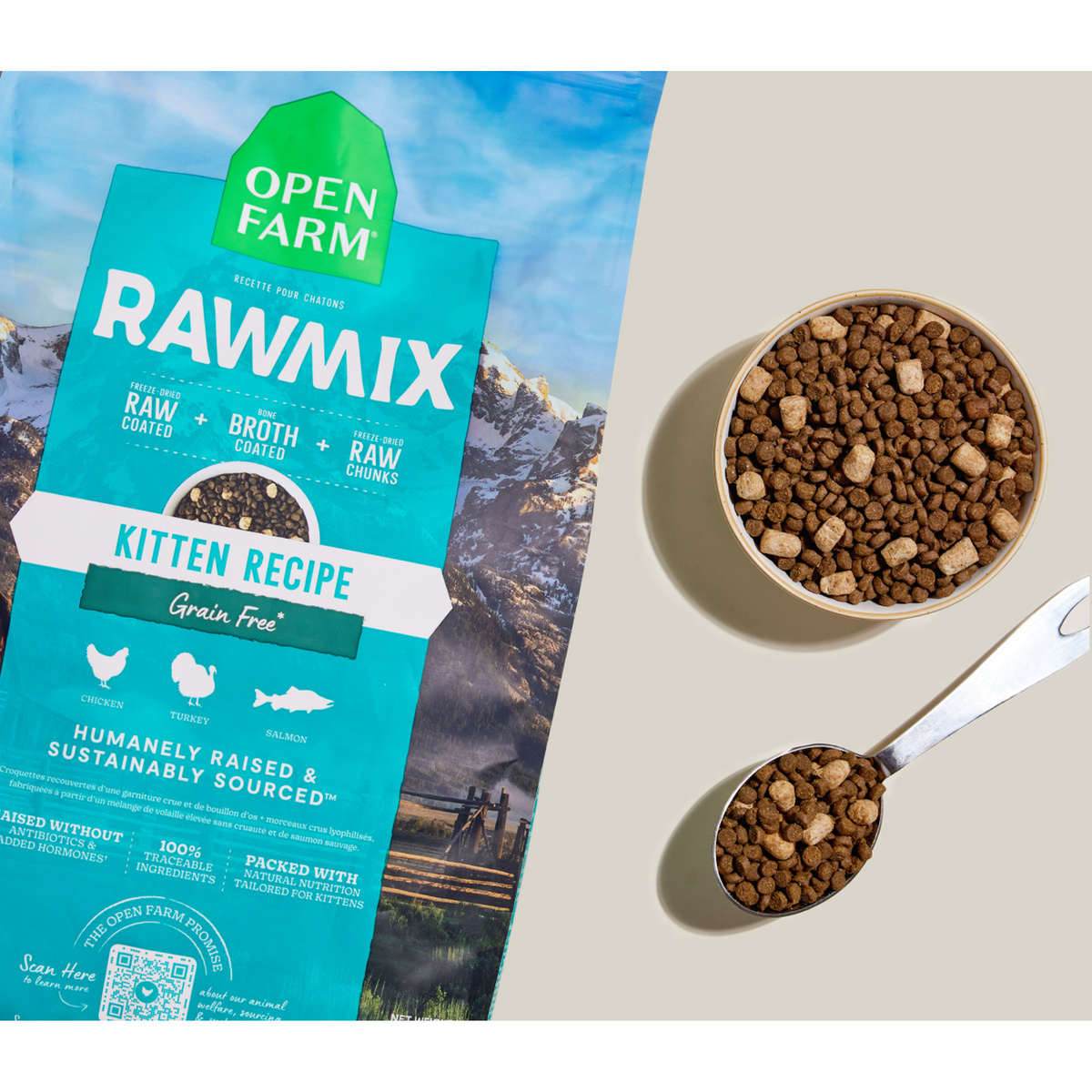 Open Farm RawMix Grain Free Kitten Cat Food