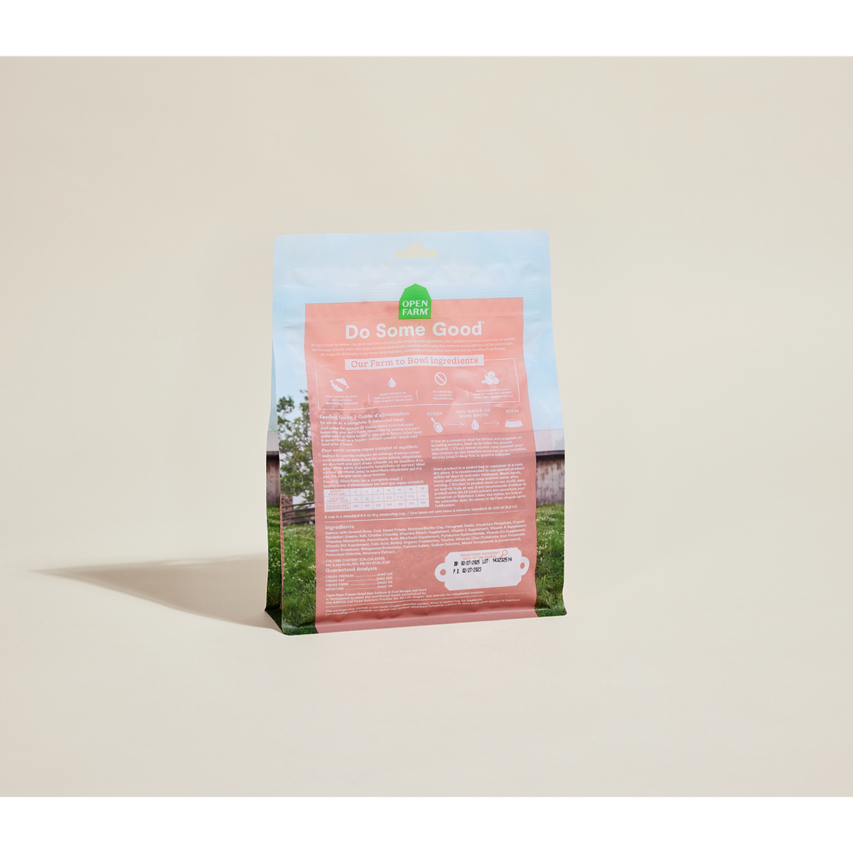 Open Farm Freeze-Dried Raw Wild Caught Salmon &amp; Cod Meal or Mixer Cat Food