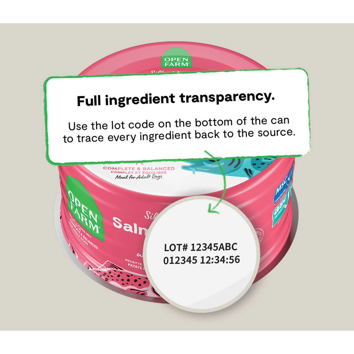 Open Farm Salmon & Cod with Sweet Potato Canned Dog Food