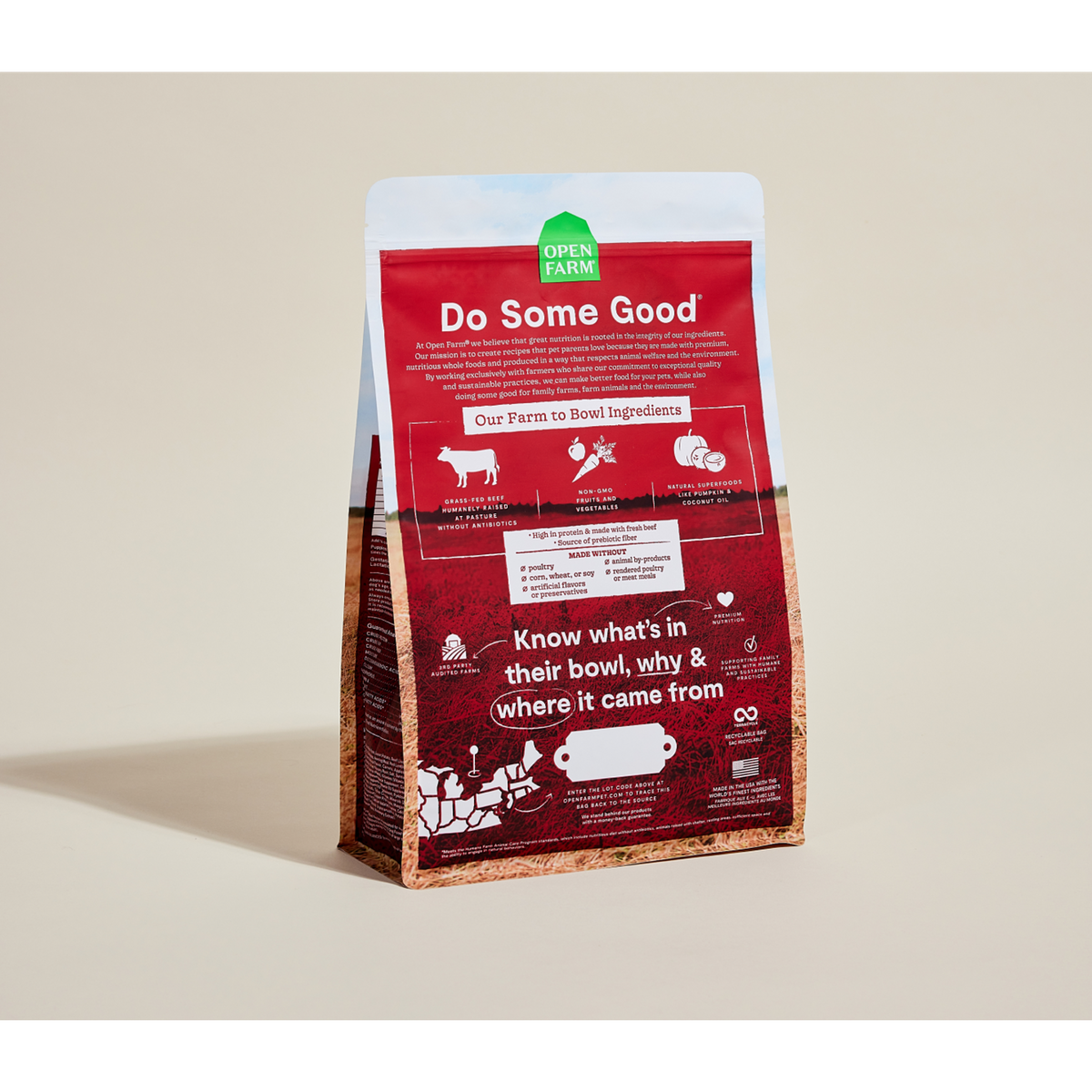Open Farm Grain Free Grass-Fed Beef Dog Food