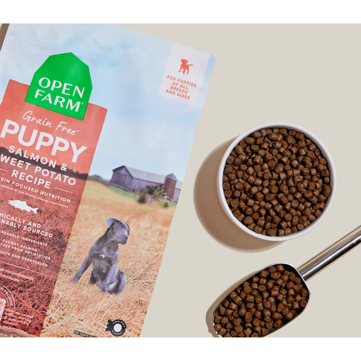 Open Farm Grain Free Salmon &amp; Sweet Potato Puppy Dog Food