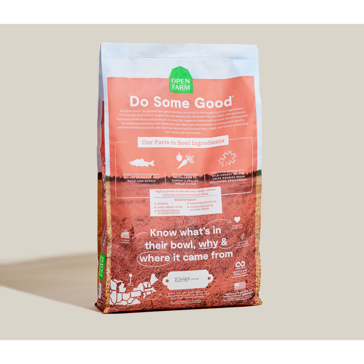 Open Farm Grain Free Salmon &amp; Sweet Potato Puppy Dog Food