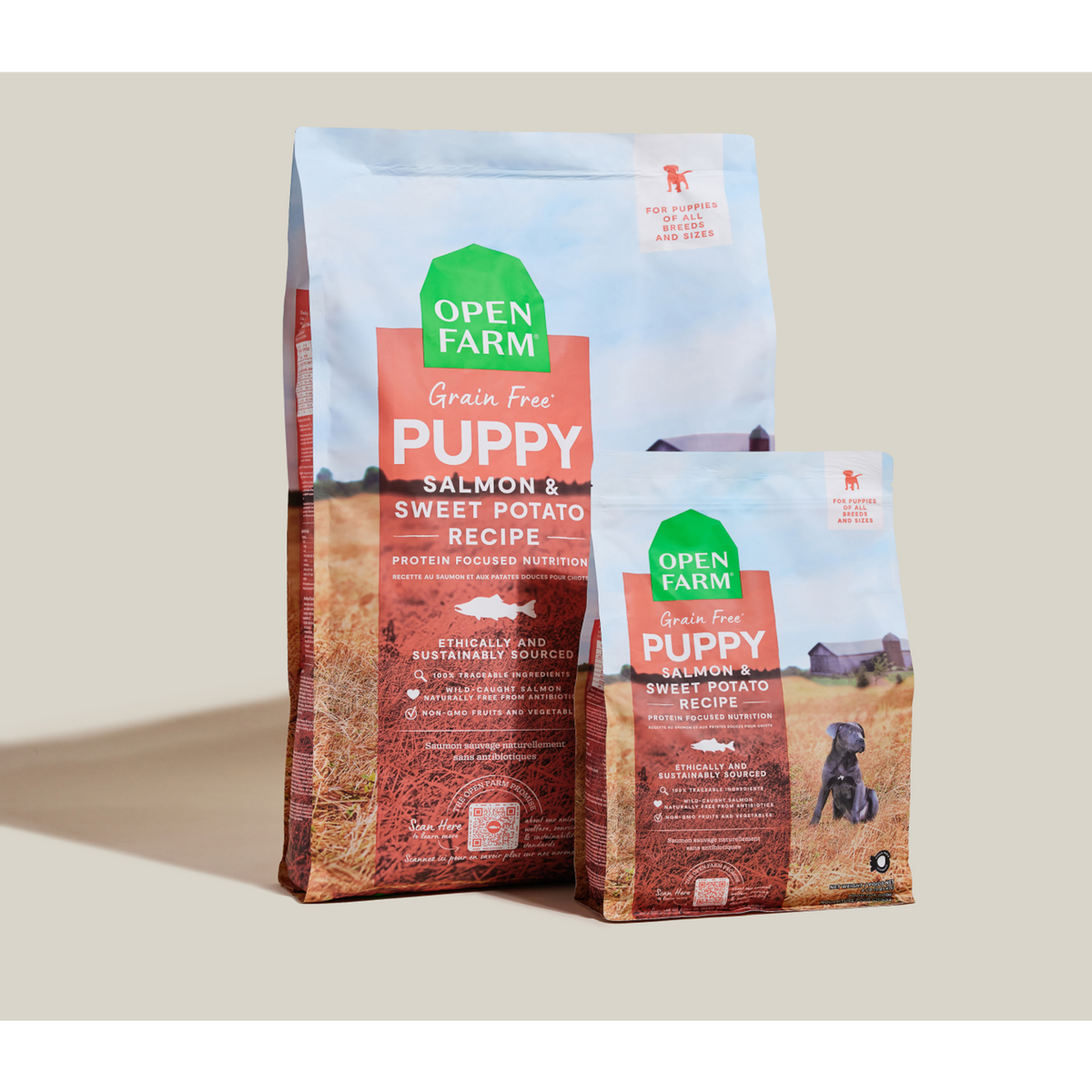 Open Farm Grain Free Salmon &amp; Sweet Potato Puppy Dog Food