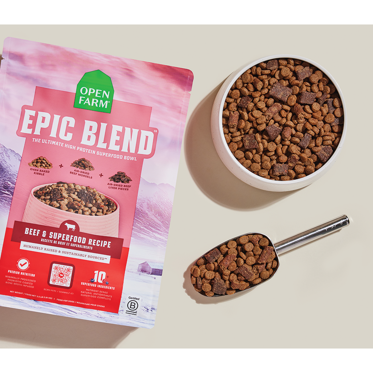Open Farm Epic Blend Beef &amp; Superfood Dog Food