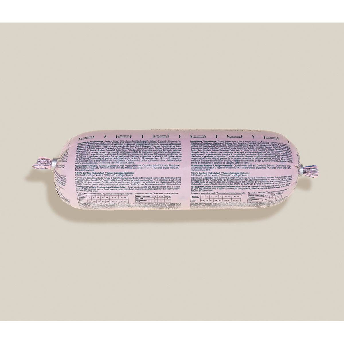 Open Farm Goodbowl Gently Cooked Turkey & Salmon Frozen Roll Dog Food