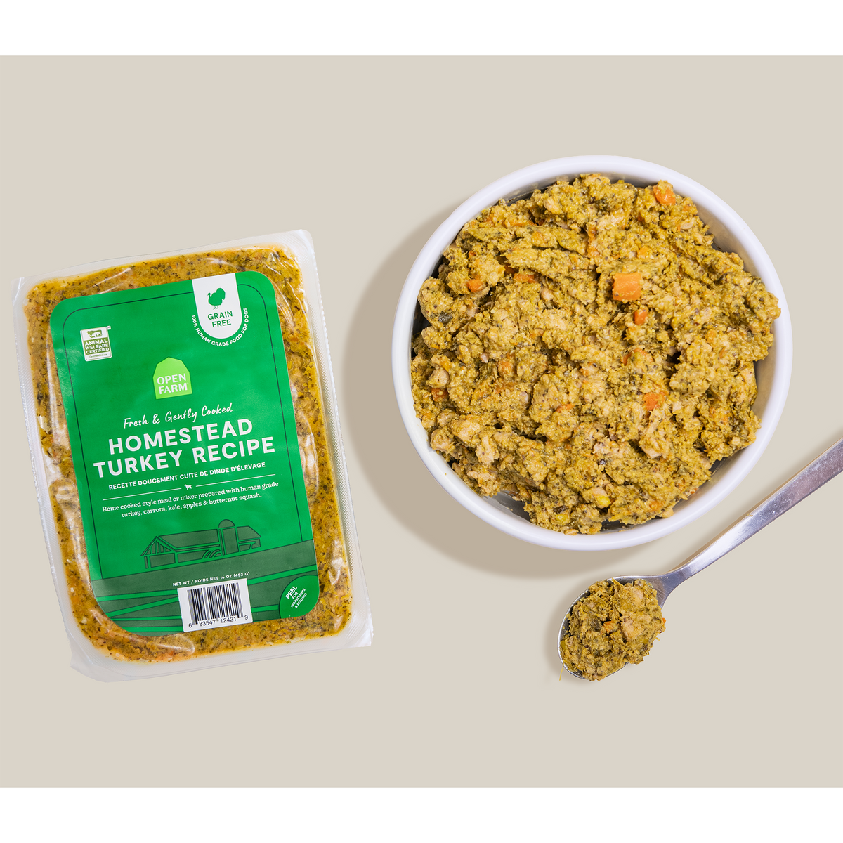 Open Farm Gently Cooked Homestead Turkey Frozen Dog Food