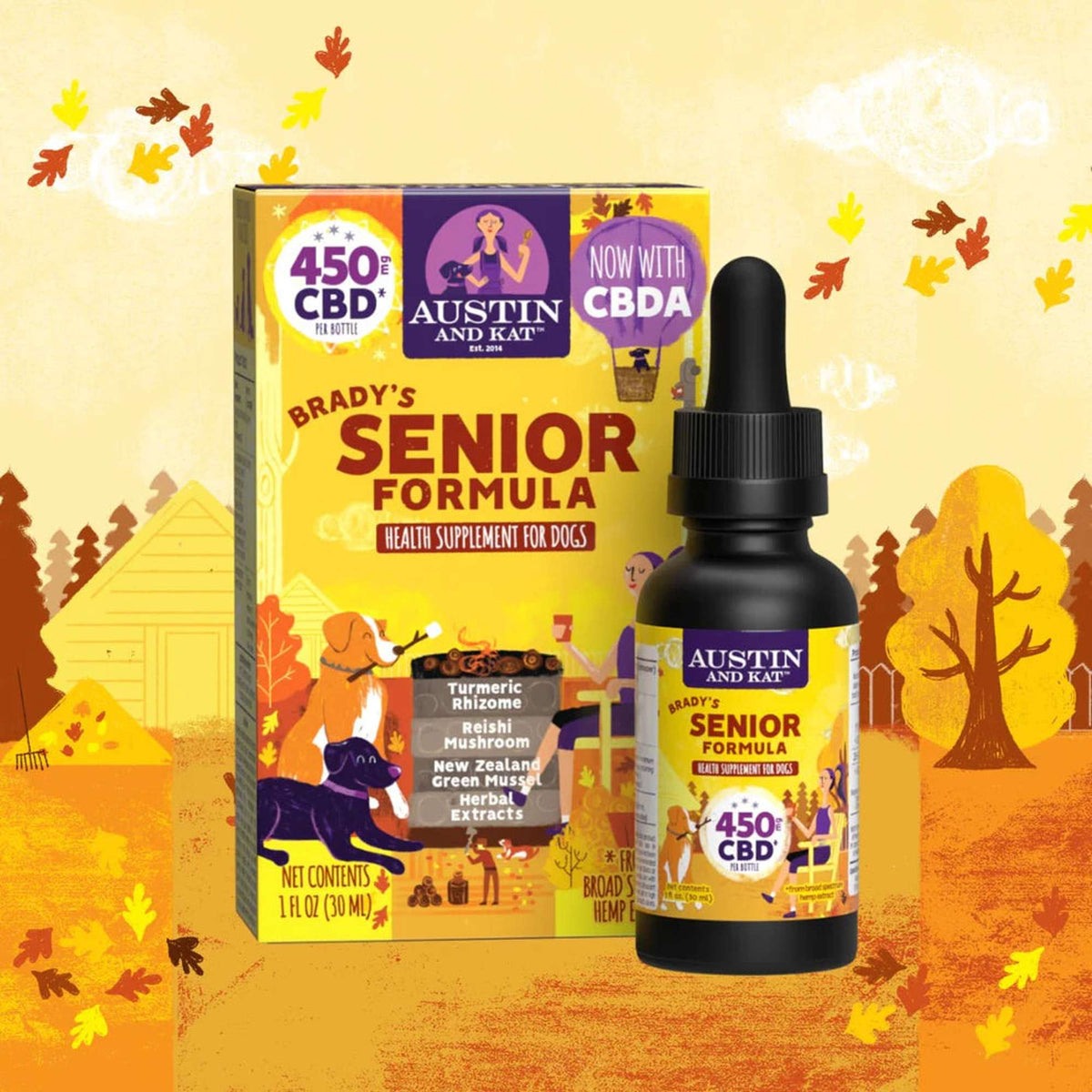 Austin and Kat Senior Blend Oil for Dogs