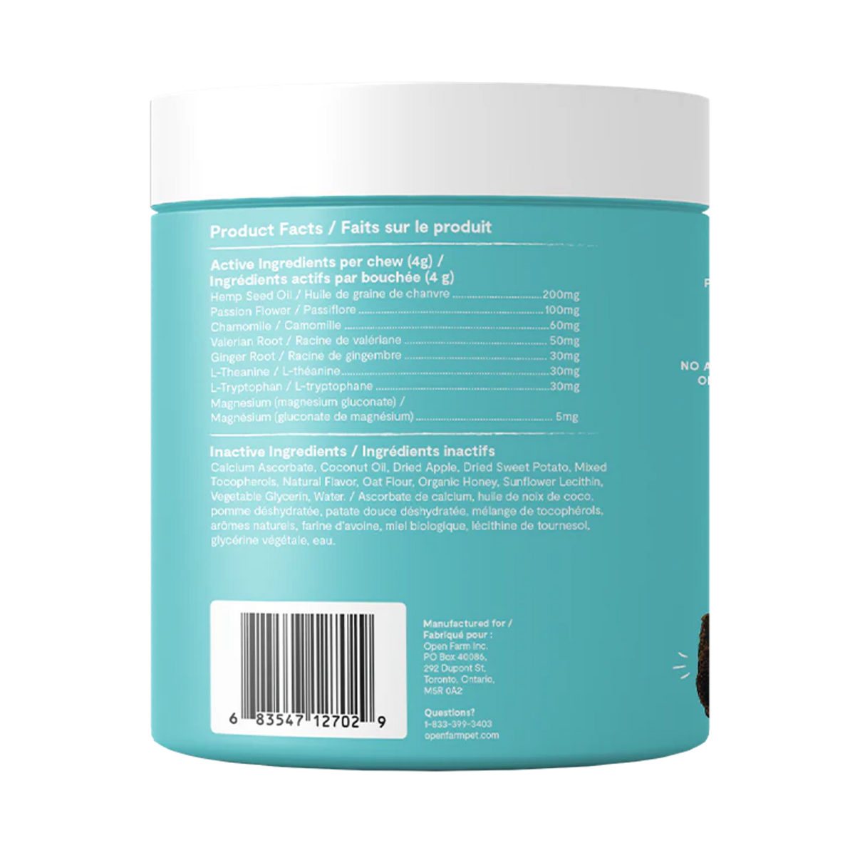 Open Farm Calming Dog Supplement Chews