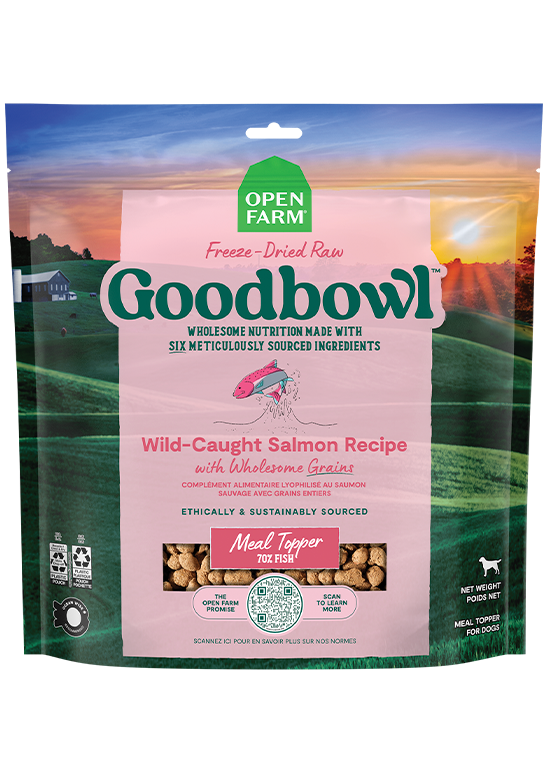 Open Farm Good Bowl Freeze-Dried Raw Wild-Caught Salmon Dog Food Topper