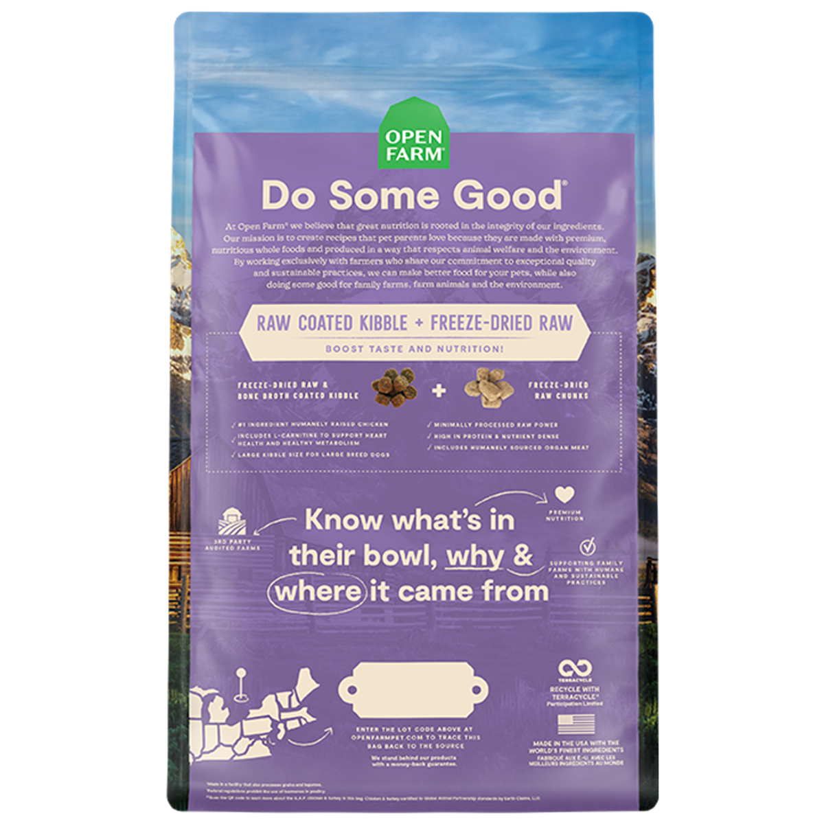 Open Farm RawMix Grain Free Large Breed Recipe Dog Food