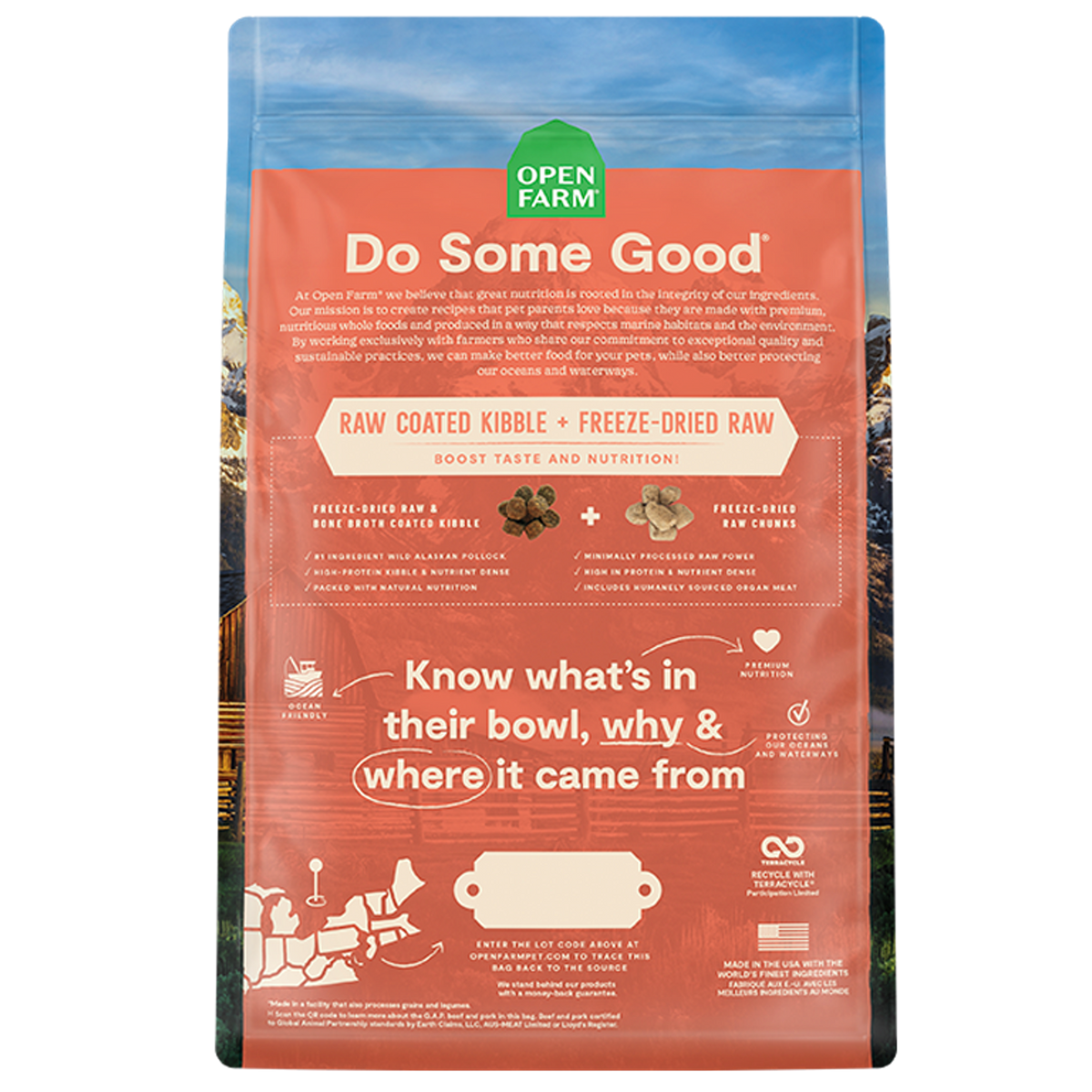 Open Farm RawMix Grain Free Tide and Terrain Dog Food