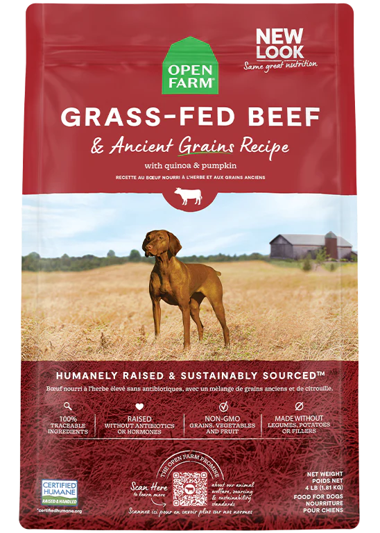 Open Farm Grass-Fed Beef &amp; Ancient Grains Dog Food