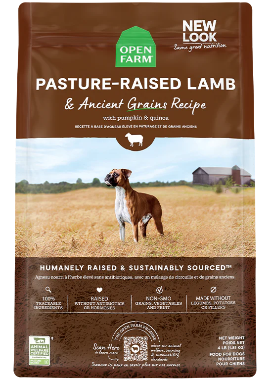 Open Farm Pasture Raised Lamb &amp; Ancient Grains Dog Food
