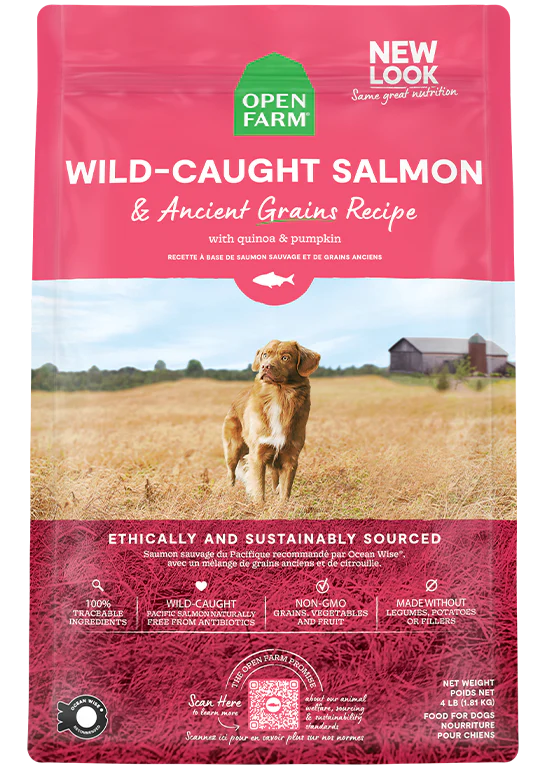 Open Farm Wild Caught Salmon &amp; Ancient Grains Dog Food