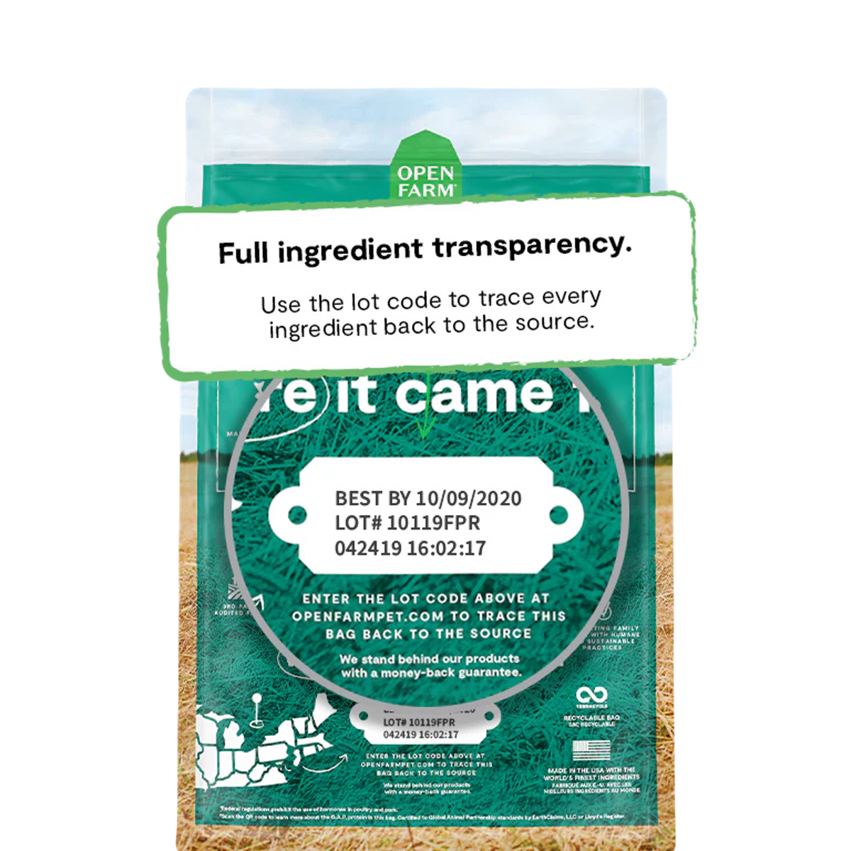 Open Farm Puppy Recipe with Ancient Grains Dog Food