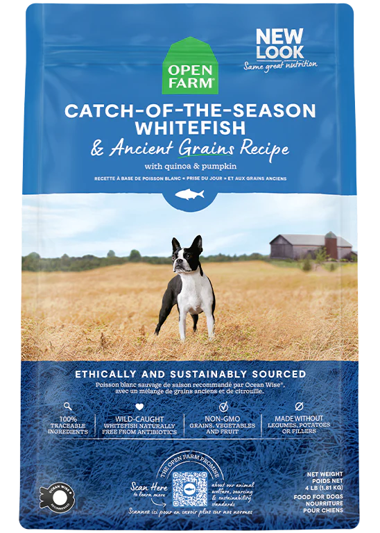 Open Farm Catch of the Season Whitefish &amp; Ancient Grains Dog Food