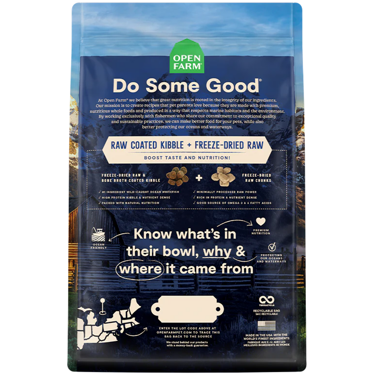 Open Farm RawMix Grain Free Wild Ocean Dog Food