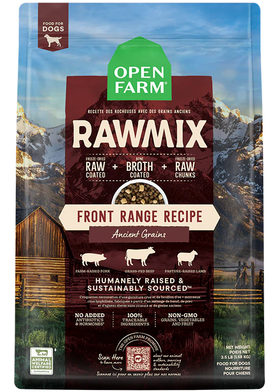 Open Farm Rawmix Front Range with Ancient Grains Dog Food