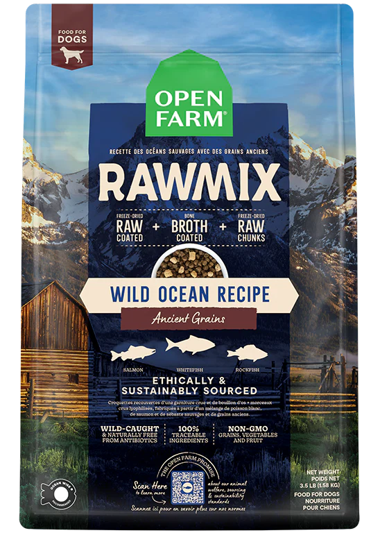 Open Farm Rawmix Wild Ocean with Ancient Grains Dog Food