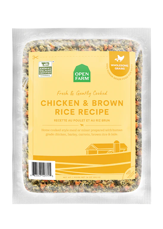 Open Farm Gently Cooked Chicken &amp; Brown Rice Frozen Dog Food