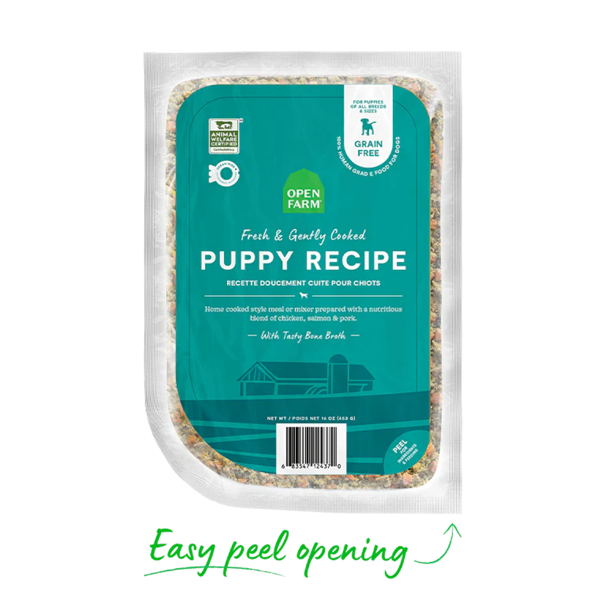 Open Farm Gently Cooked Puppy Frozen Dog Food