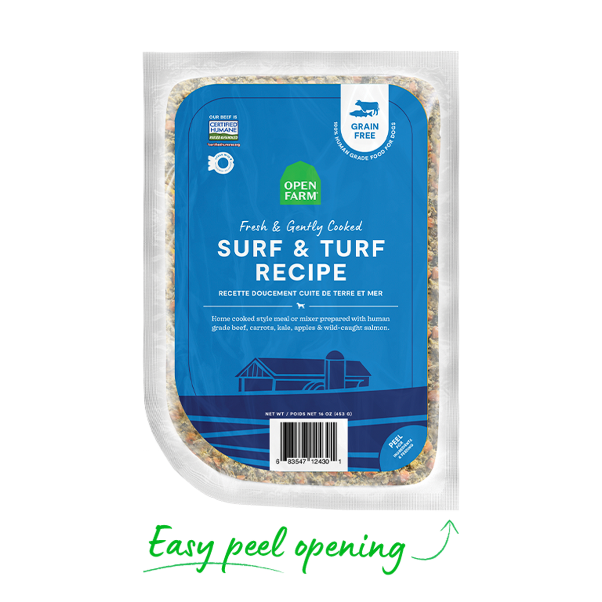 Open Farm Gently Cooked Surf &amp; Turf Frozen Dog Food