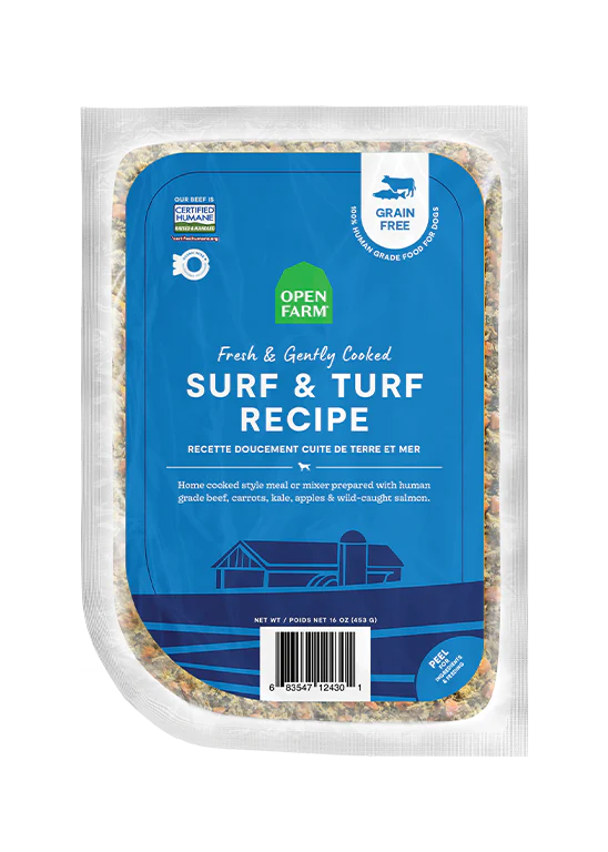 Open Farm Gently Cooked Surf &amp; Turf Frozen Dog Food