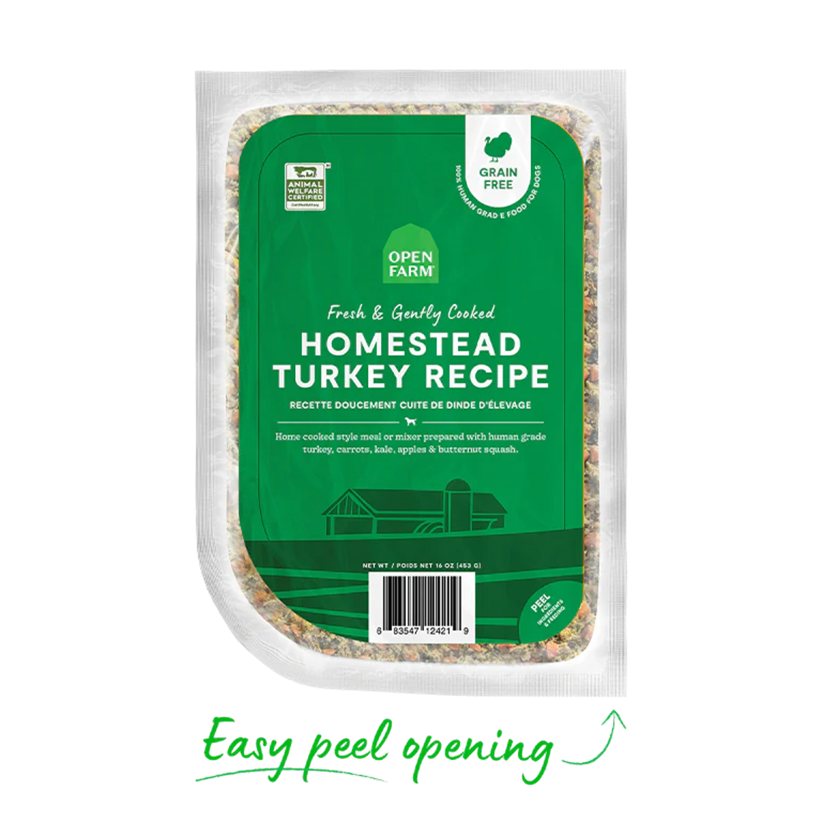 Open Farm Gently Cooked Homestead Turkey Frozen Dog Food