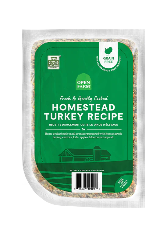 Open Farm Gently Cooked Homestead Turkey Frozen Dog Food