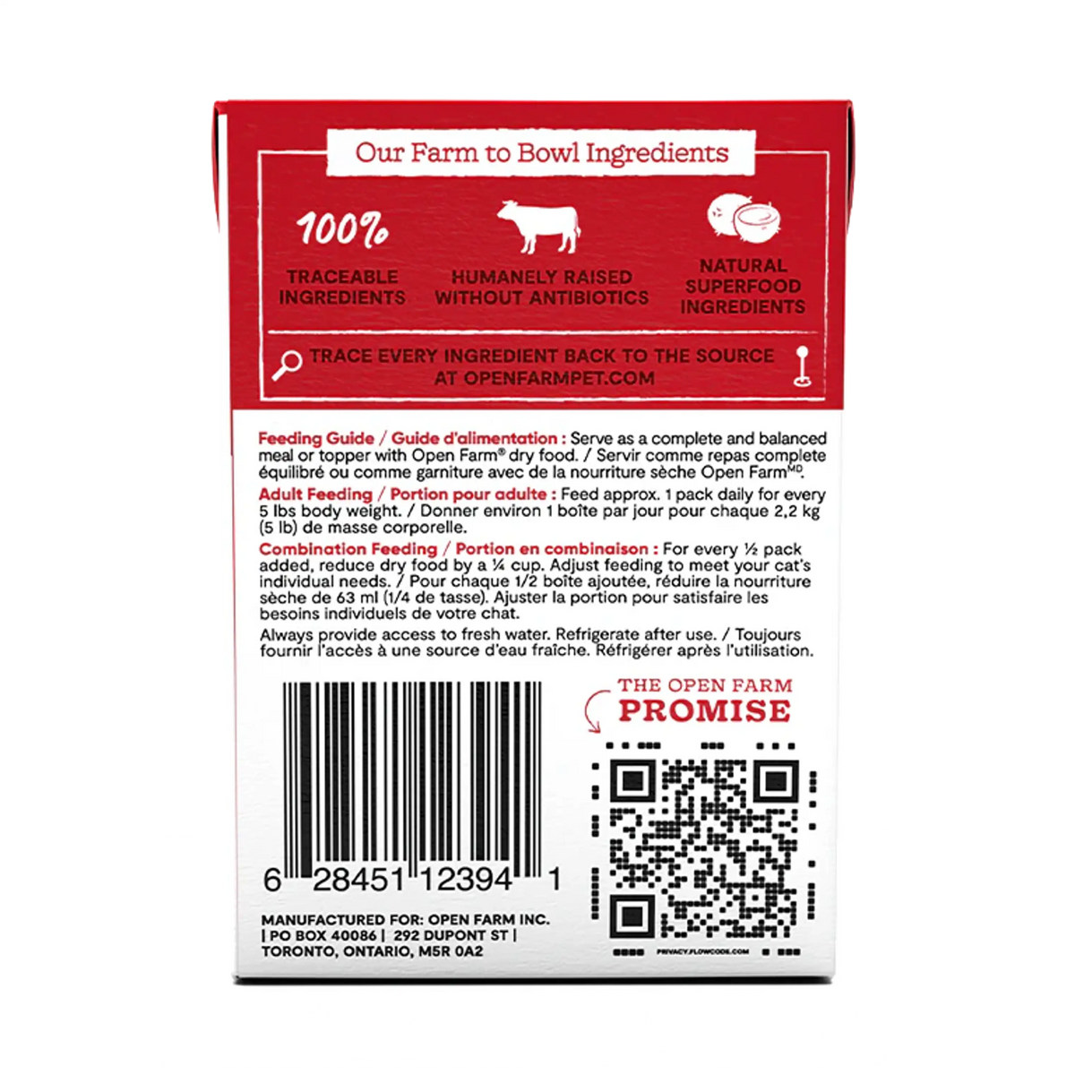 Open Farm Grain Free Grass-Fed Beef Rustic Blend Cat Food