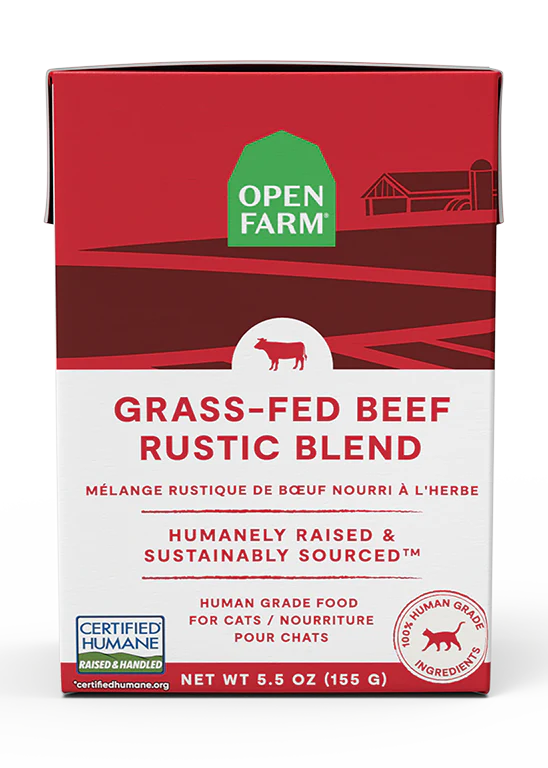Open Farm Grain Free Grass-Fed Beef Rustic Blend Cat Food