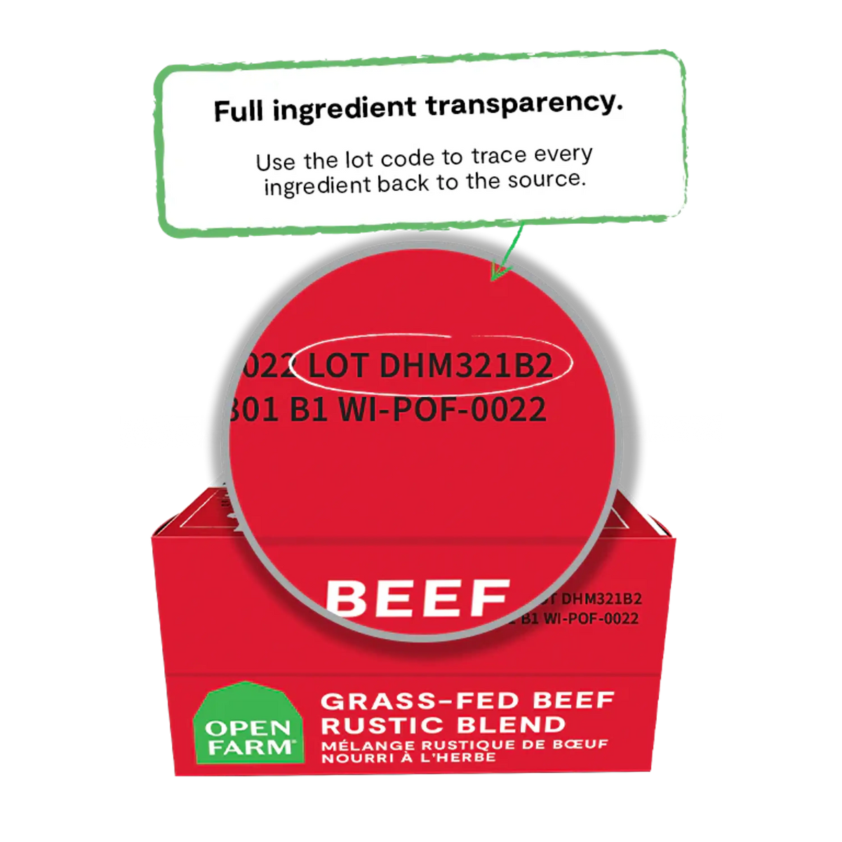 Open Farm Grain Free Grass-Fed Beef Rustic Blend Cat Food