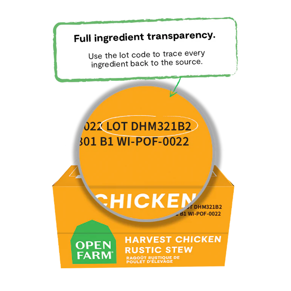 Open Farm Grain Free Harvest Chicken Rustic Stew Dog Food