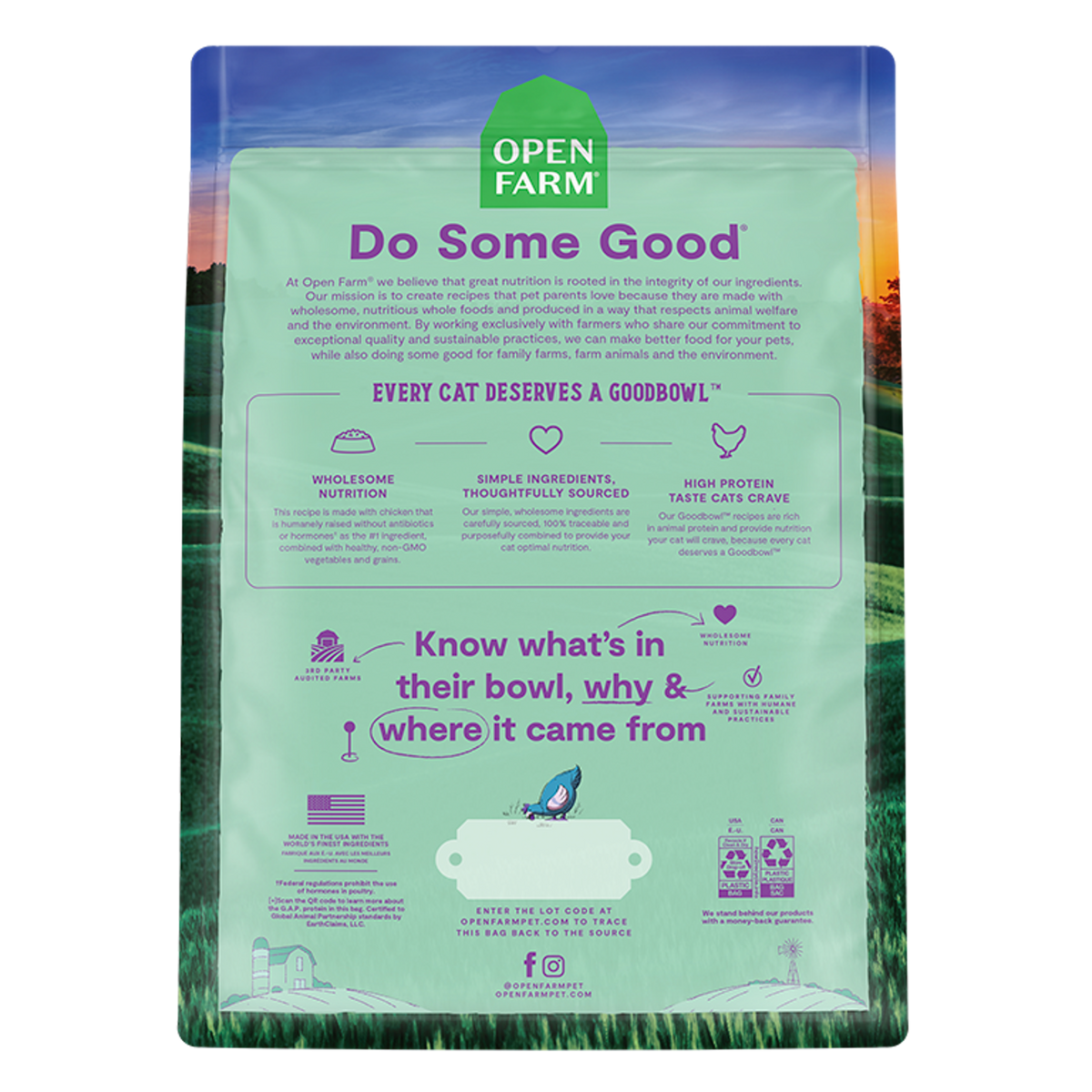Open Farm Oven-Baked Goodbowl Harvest Chicken &amp; Brown Rice Cat Food