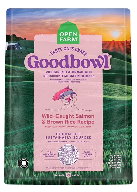 Open Farm Oven-Baked Goodbowl Wild Caught Salmon &amp; Brown Rice Cat Food