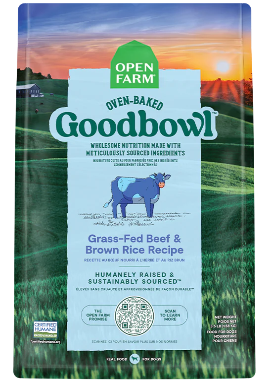Open Farm Oven-Baked Goodbowl Grass-Fed Beef &amp; Brown Rice Dog Food