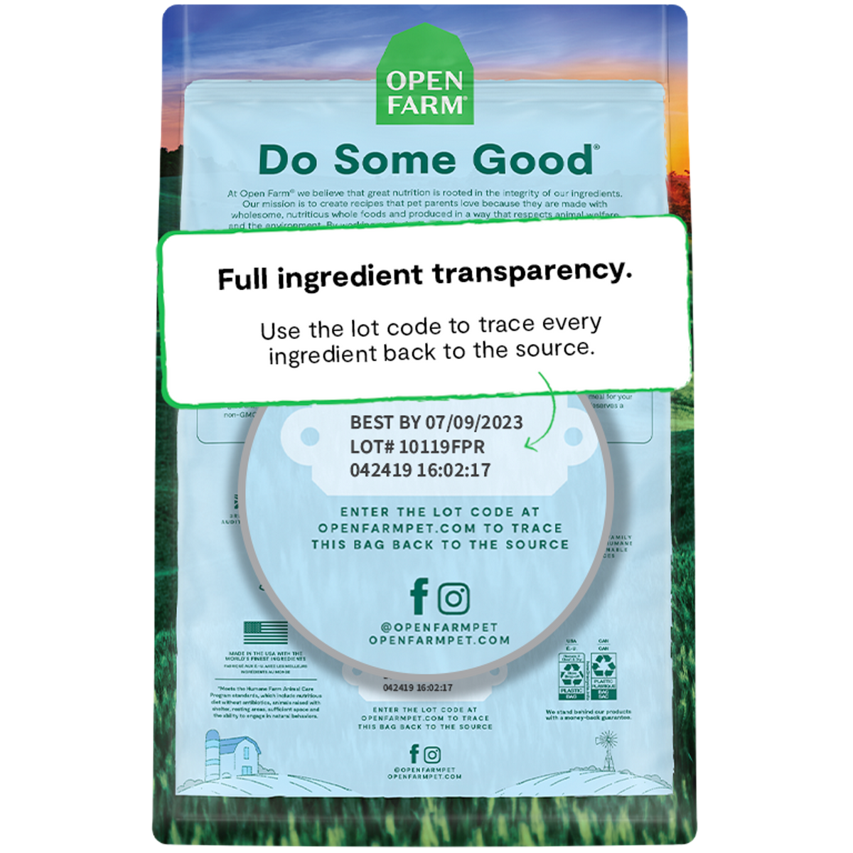 Open Farm Oven-Baked Goodbowl Grass-Fed Beef &amp; Brown Rice Dog Food