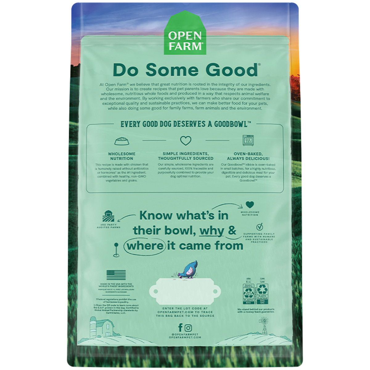Open Farm Oven-Baked Goodbowl Harvest Chicken Dog Food
