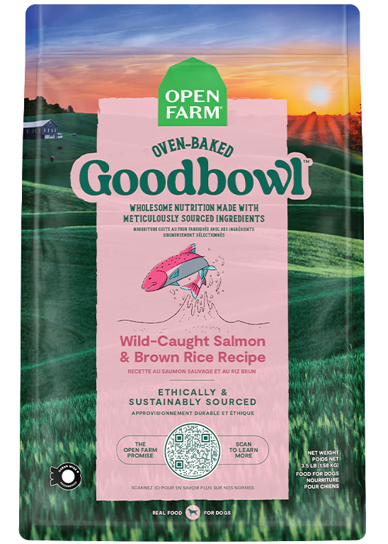 Open Farm Oven-Baked Goodbowl Wild Caught Salmon &amp; Brown Rice Dog Food