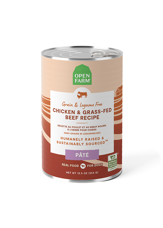Open Farm Chicken &amp; Grass-Fed Beef Paté Canned Dog Food