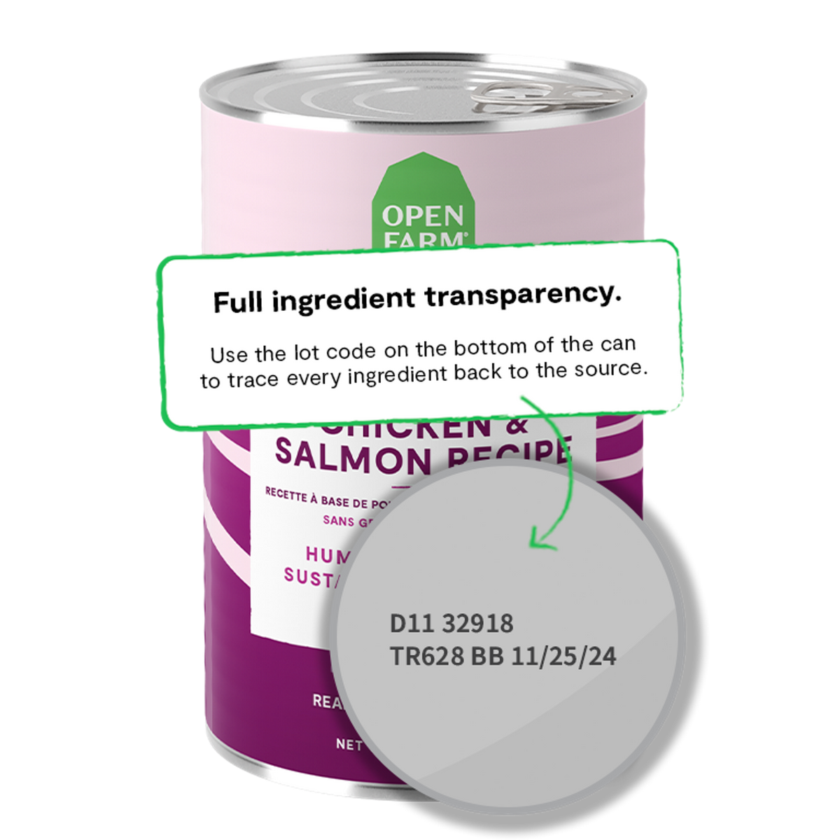 Open Farm Chicken &amp; Salmon Paté Canned Dog Food