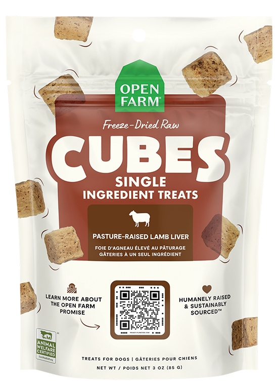 Open Farm Freeze-Dried Raw Cubes Lamb Liver Dog Treats