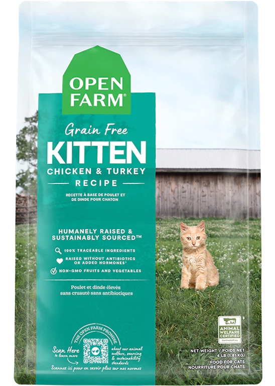 Open Farm Grain Free Kitten Chicken &amp; Turkey Cat Food