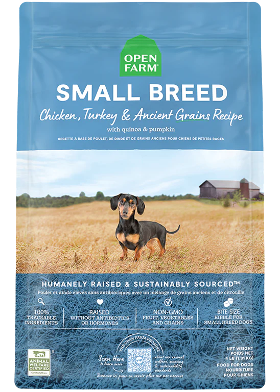Open Farm Small Breed Chicken, Turkey &amp; Ancient Grains Dog Food