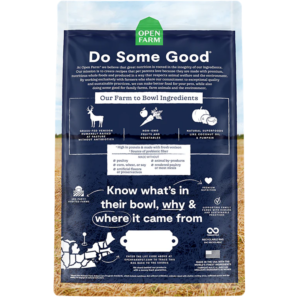 Open Farm Grain Free New Zealand Venison Dog Food