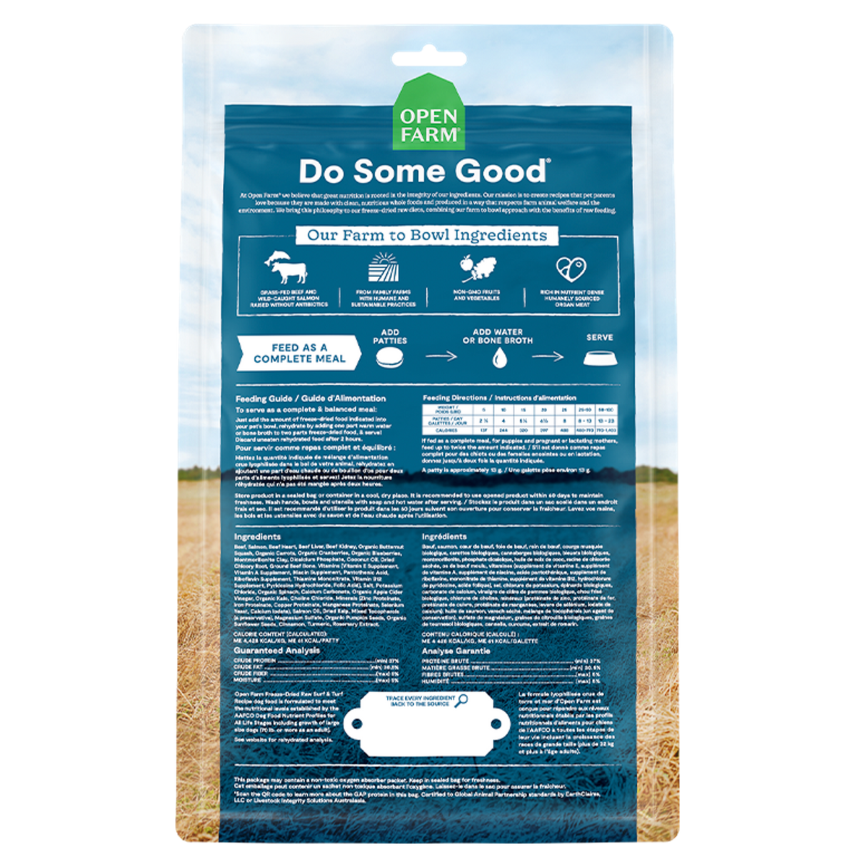 Open Farm Freeze-Dried Raw Surf &amp; Turf Dinner Patties Dog Food