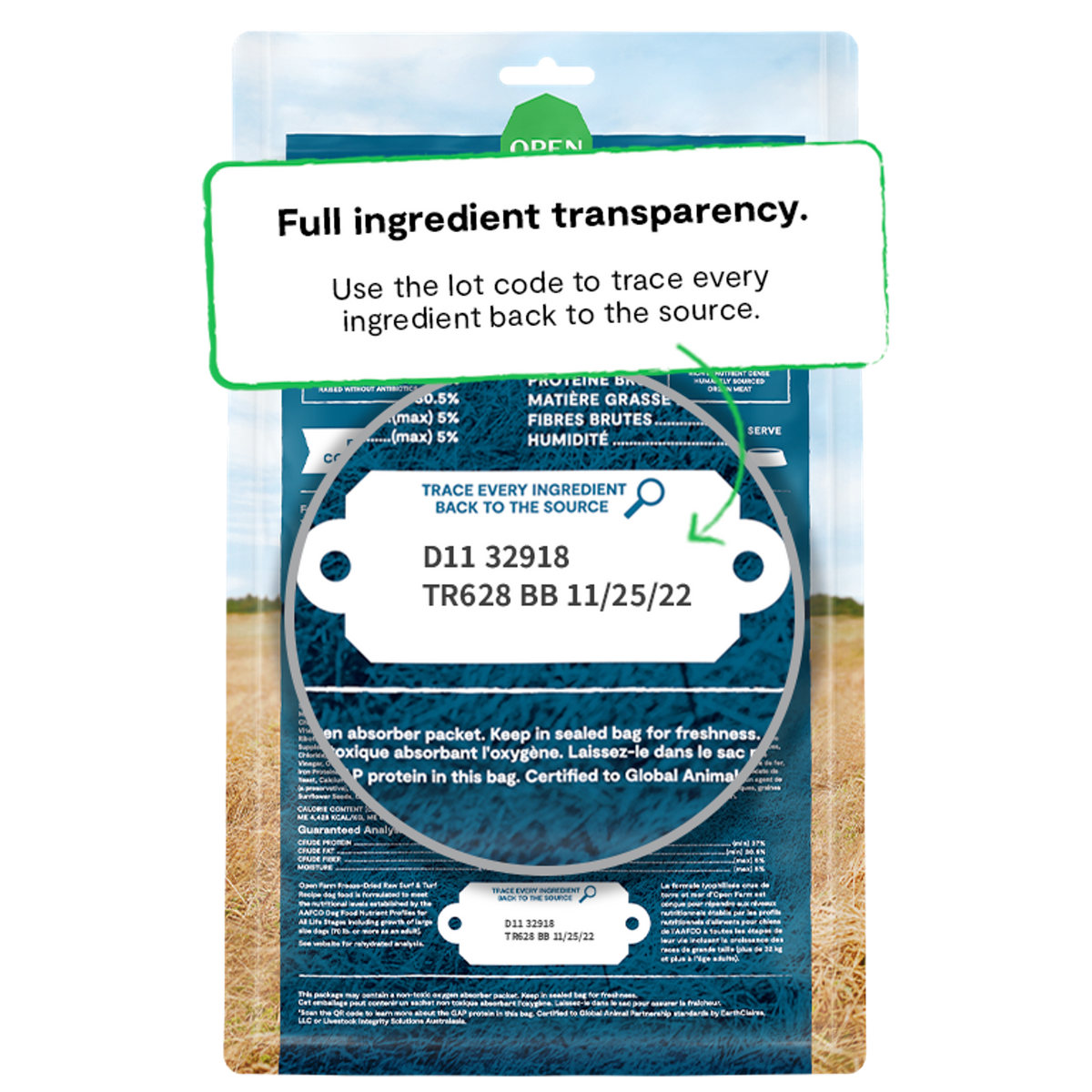 Open Farm Freeze-Dried Raw Surf &amp; Turf Dinner Patties Dog Food
